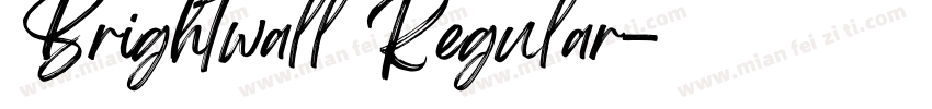 Brightwall Regular字体转换